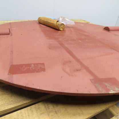 41-15/16" 1065mm Steel Butterfly Damper Disc Flapper Plate W/ 2" Shaft Pins