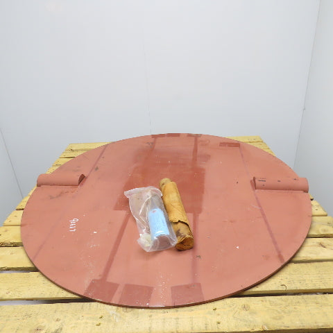 41-15/16" 1065mm Steel Butterfly Damper Disc Flapper Plate W/ 2" Shaft Pins