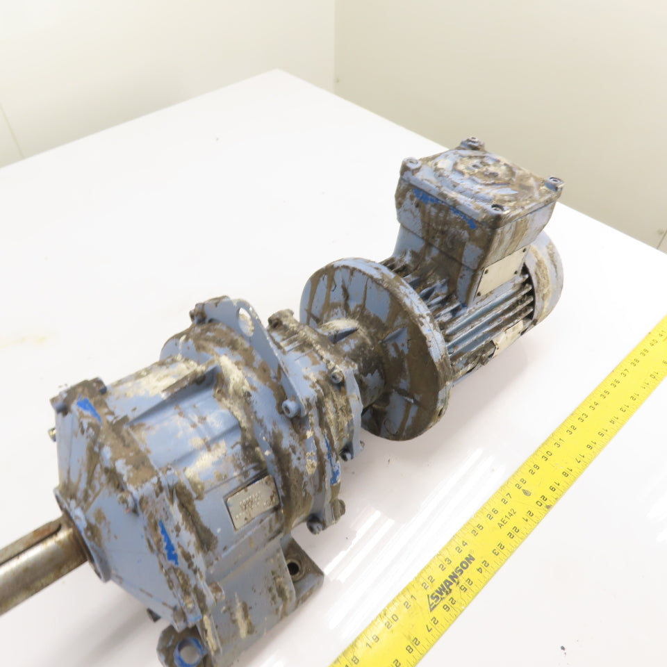 Motovario PRC/063 B3-6-7-8 Inline Gearmotor 88.6:1 Ratio 230/400V 3Ph
