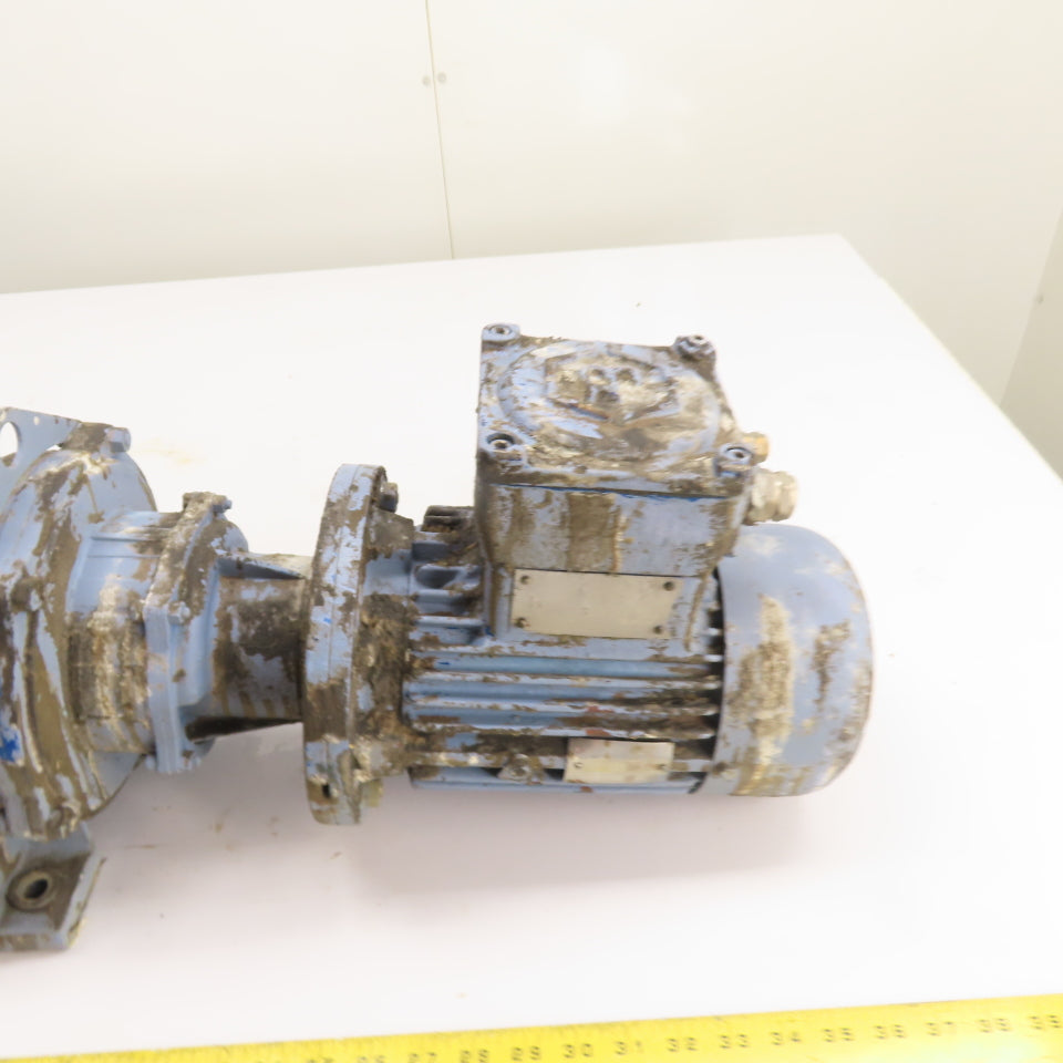 Motovario PRC/063 B3-6-7-8 Inline Gearmotor 88.6:1 Ratio 230/400V 3Ph