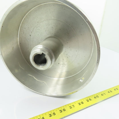 9-1/4" OD x 6-1/4" Wide Aluminum Conveyor Idler Roller 28mm Bore