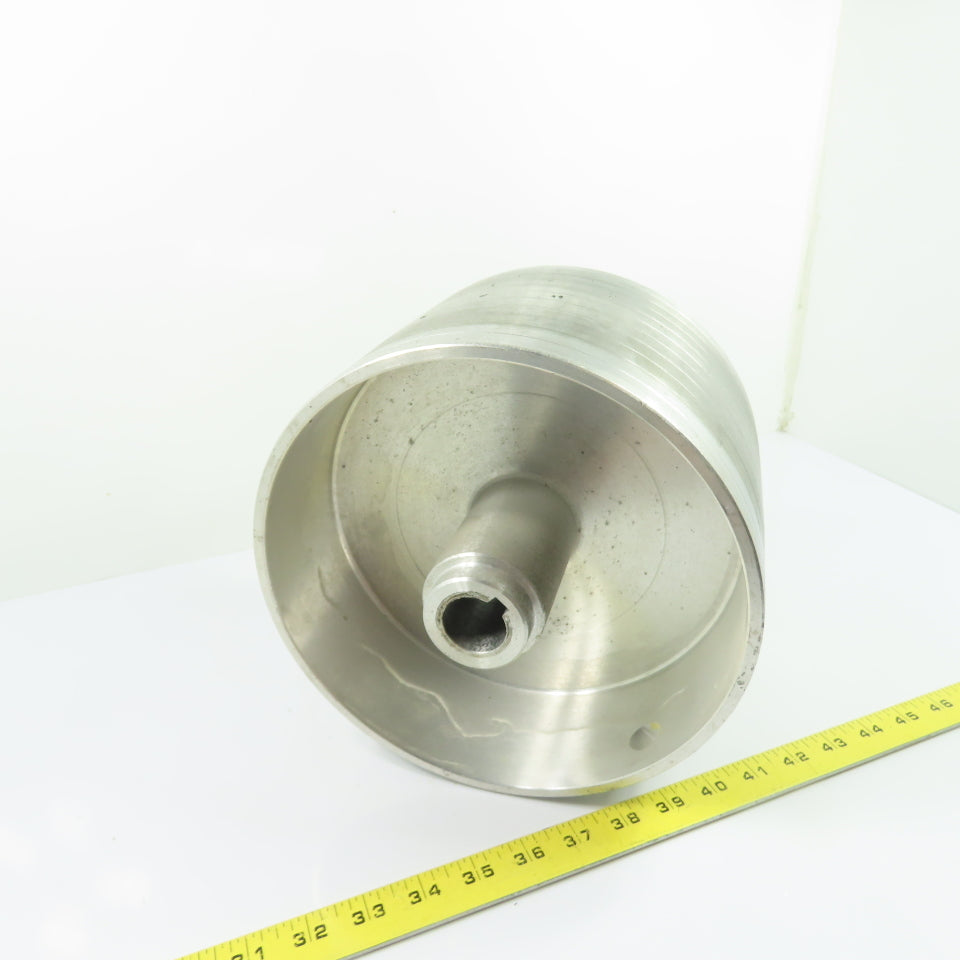 9-1/4" OD x 6-1/4" Wide Aluminum Conveyor Idler Roller 28mm Bore