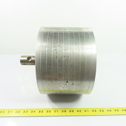 9-1/4" OD x 6-1/4" Wide Aluminum Conveyor Idler Roller 1-3/8" Shaft