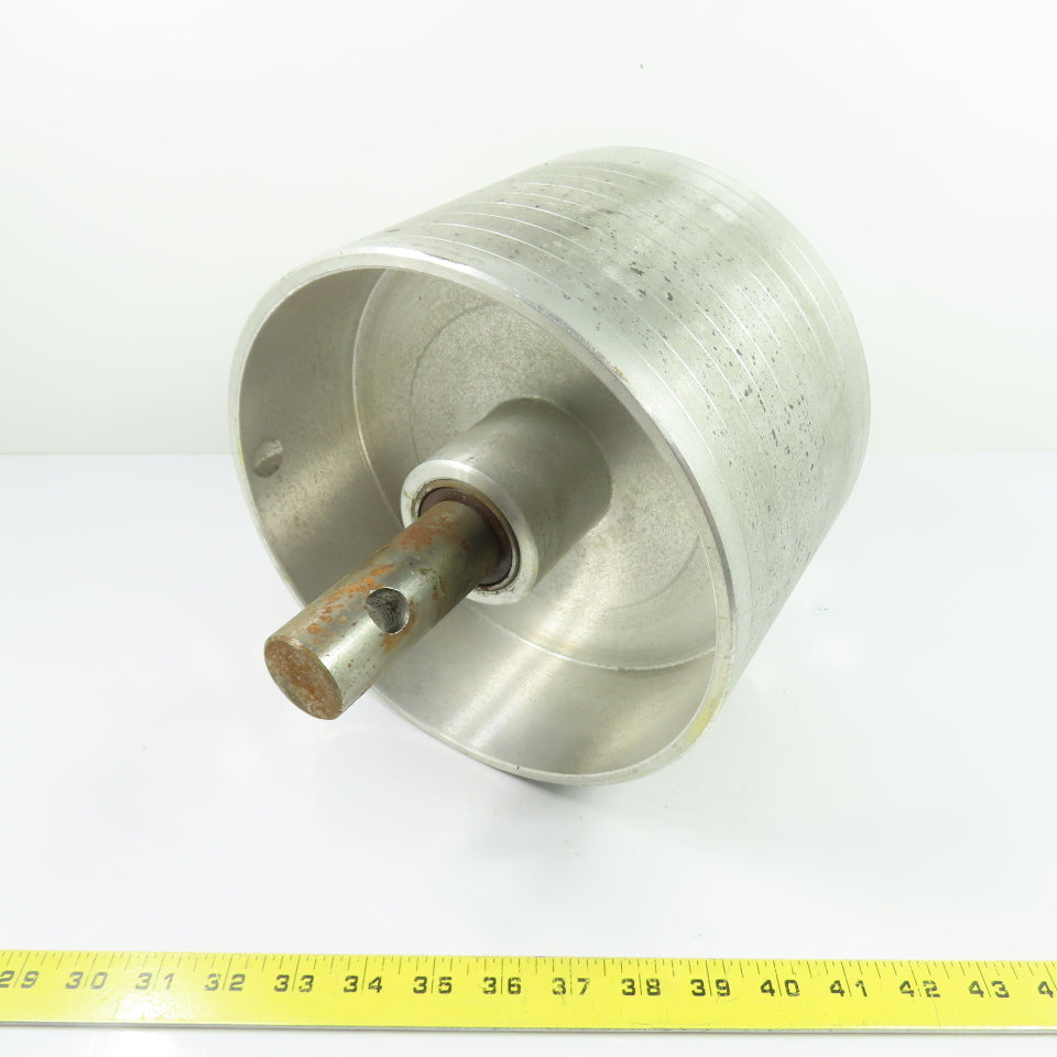 9-1/4" OD x 6-1/4" Wide Aluminum Conveyor Idler Roller 1-3/8" Shaft