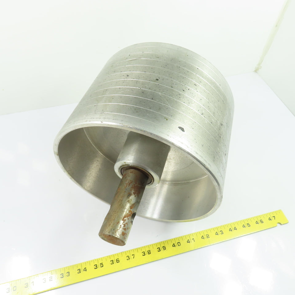 9-1/4" OD x 6-1/4" Wide Aluminum Conveyor Idler Roller 1-3/8" Shaft