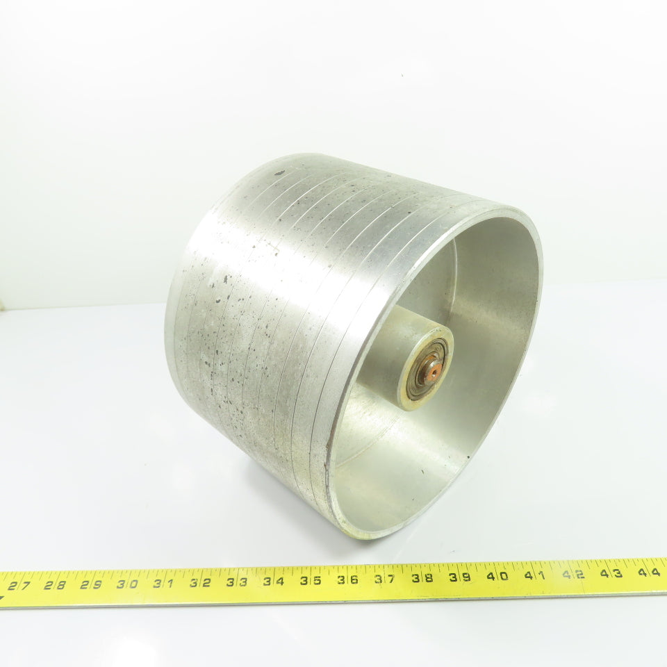 9-1/4" OD x 6-1/4" Wide Aluminum Conveyor Idler Roller 1-3/8" Shaft