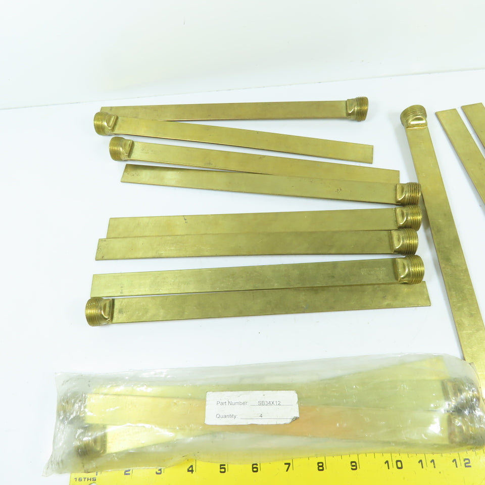 DME SB34x12 3/4" NPT x 12" Brass Baffle Plug 15/16" Wide Lot Of 19