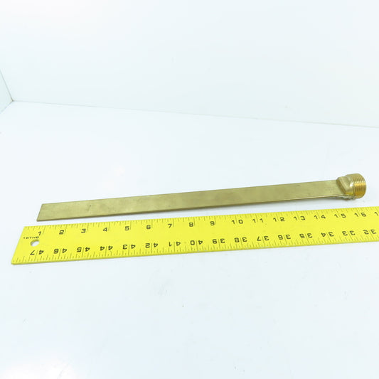 DME SB114x16 1-1/4" NPT x 16" Brass Baffle Plug 1-31/64" Wide