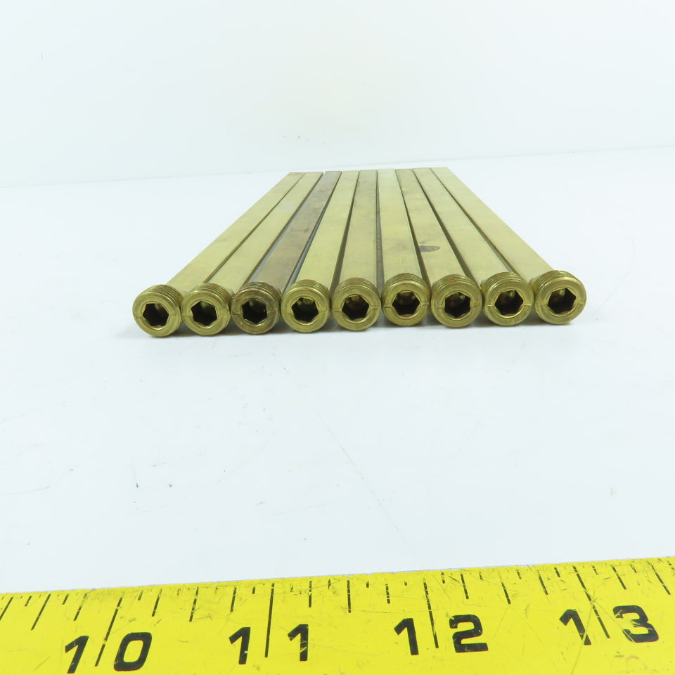 DME SB38x12 3/8" NPT x 12" Brass Baffle Plug 9/16" Wide Lot Of 9