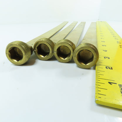 DME SB34x20 3/4" NPT x 20" Brass Baffle Plug 15/16" Wide Lot Of 4
