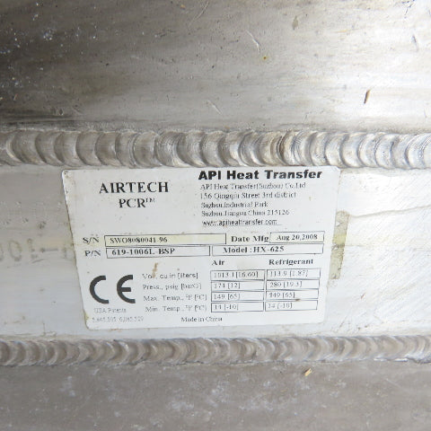 API Heat Transfer 619-1006L-BSP Model HX-625 PCR Air Dryer Heat Exchanger