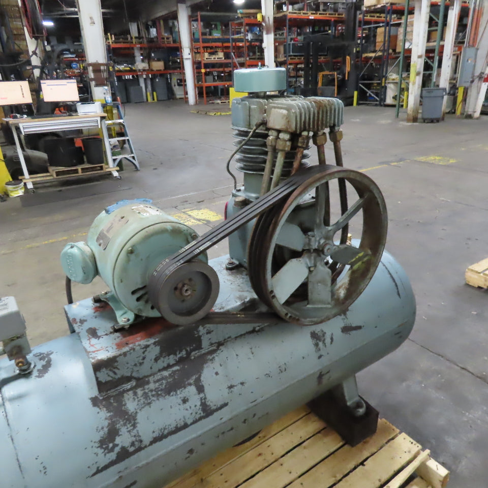 Emglo L646H3 Horizontal Stationary Air Compressor 480V 3Ph 5HP