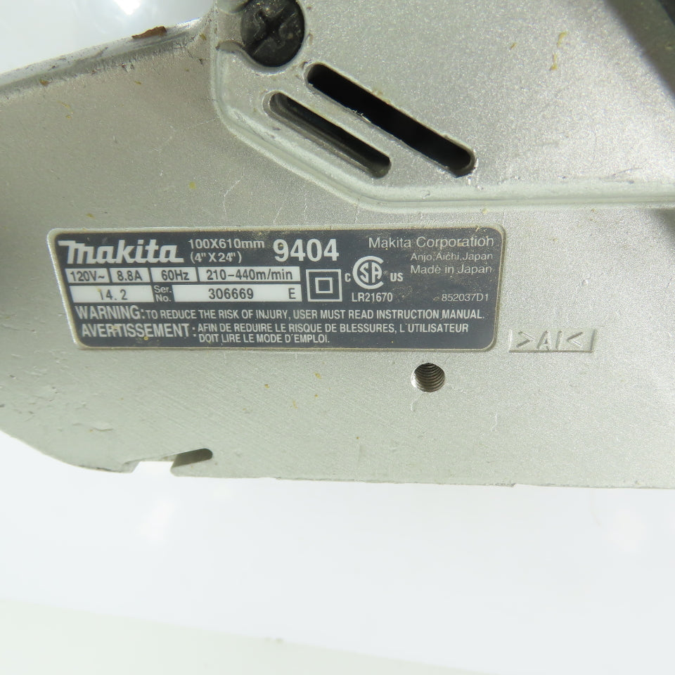 Makita 9404 4"x24" Variable Speed Belt Sander 120V 1Ph 8.8A