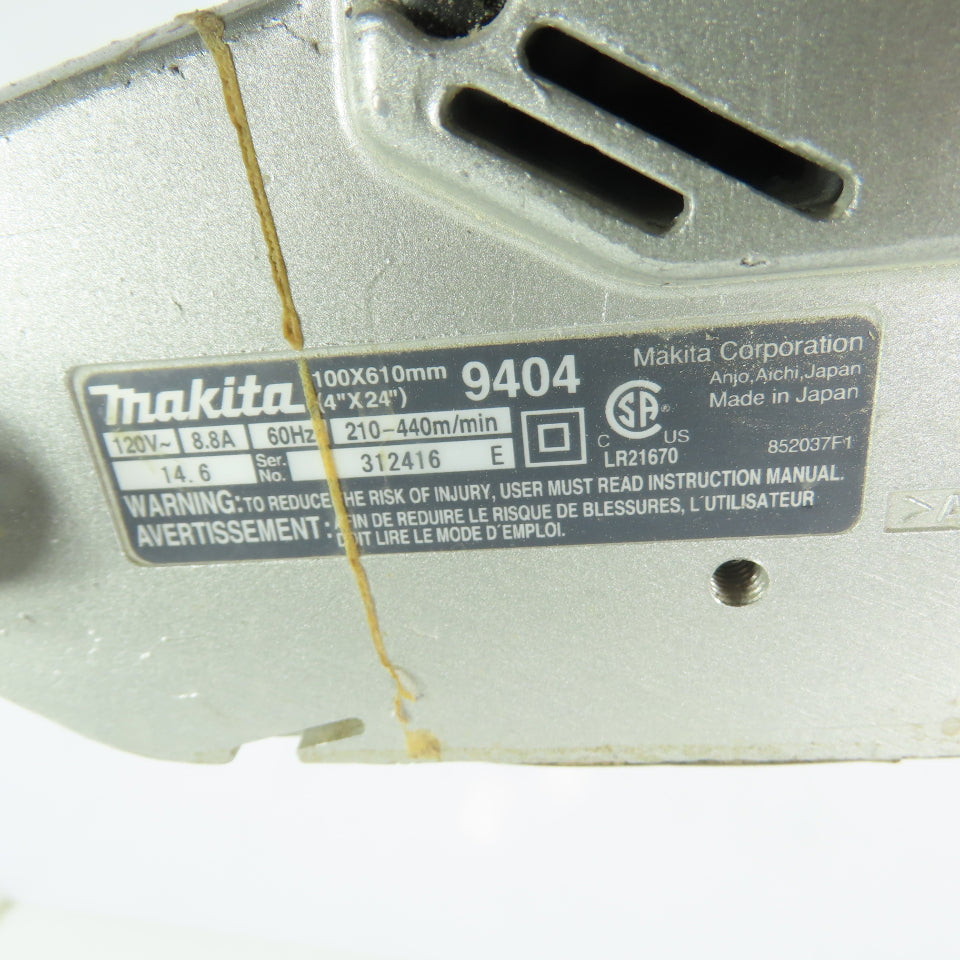 Makita 9404 4"x24" Variable Speed Belt Sander 120V 1Ph 8.8A