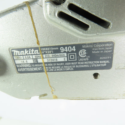 Makita 9404 4"x24" Variable Speed Belt Sander 120V 1Ph 8.8A