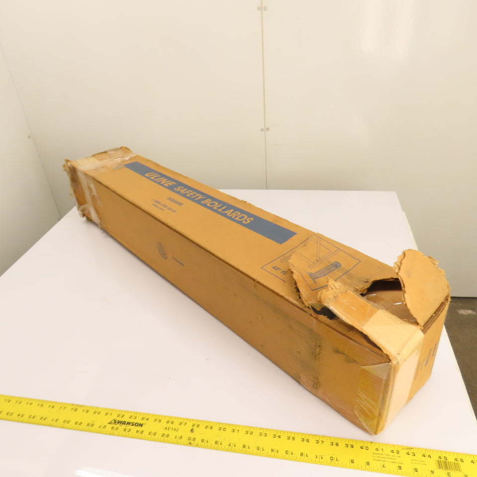 Uline H-8265 42" Fixed Square Safety Bollard 4.5" Diameter New