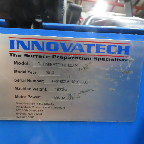 Innovatech Terminator 2100XM Ride-On 20HP LP Propane Floor Scraper Demo Machine