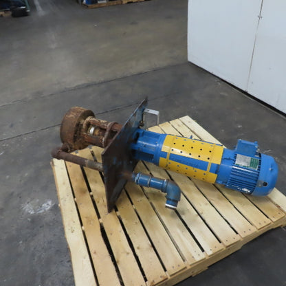 Gusher 1.5X1.5-9SE EL-CDM-AP 3HP Vertical End Suction Pump 75GPM 55' TDH 3Ph