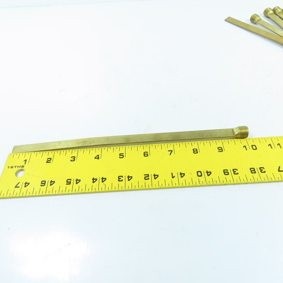 DME SB14x10 1/4" x 10" Brass Baffle Plug 7/16" Wide Lot Of 24