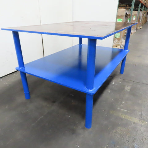 60" x 40.5" Steel Top Work Bench Assembly Welding Table 33.25" Tall (New Paint)