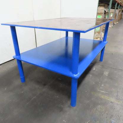 60" x 40.5" Steel Top Work Bench Assembly Welding Table 33.25" Tall (New Paint)