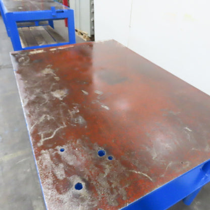 60" x 40.5" Steel Top Work Bench Assembly Welding Table 33.25" Tall (New Paint)