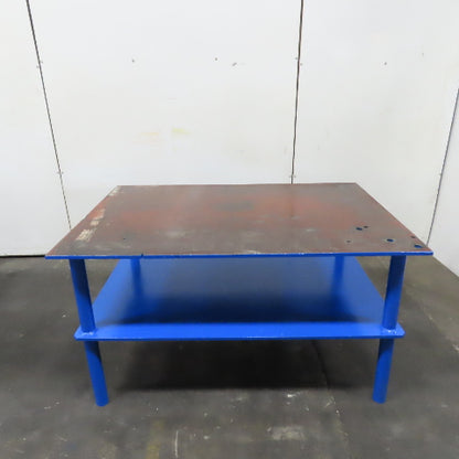 60" x 40.5" Steel Top Work Bench Assembly Welding Table 33.25" Tall (New Paint)
