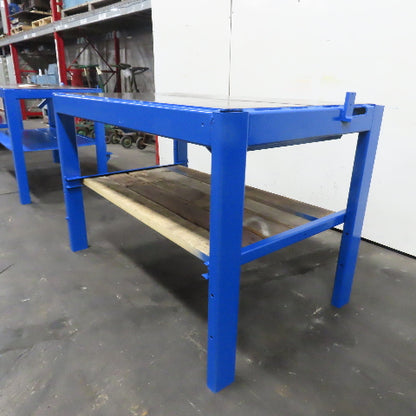 56" x 33.5" Steel Top Work Bench Assembly Welding Table 38.25" Tall (New Paint)