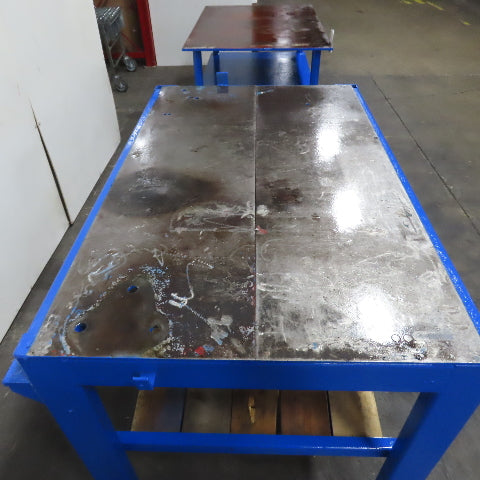 56" x 33.5" Steel Top Work Bench Assembly Welding Table 38.25" Tall (New Paint)
