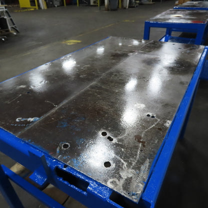 56" x 33.5" Steel Top Work Bench Assembly Welding Table 38.25" Tall (New Paint)
