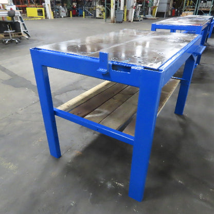 56" x 33.5" Steel Top Work Bench Assembly Welding Table 38.25" Tall (New Paint)
