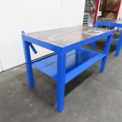 60" x 32" Steel Top Work Bench Assembly Welding Table 38" Tall (New Paint)