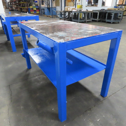 60" x 32" Steel Top Work Bench Assembly Welding Table 38" Tall (New Paint)