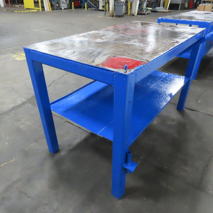 60" x 32" Steel Top Work Bench Assembly Welding Table 38" Tall (New Paint)