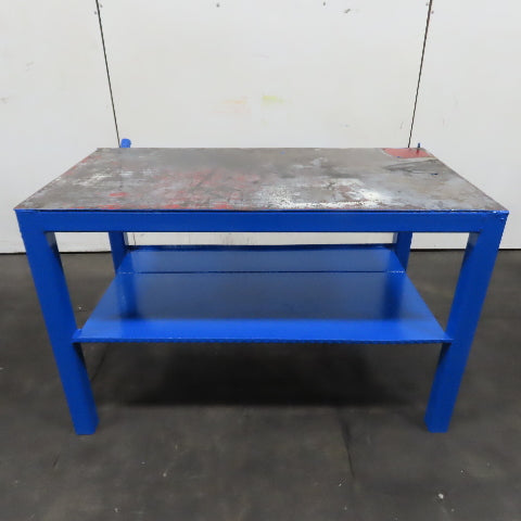 60" x 32" Steel Top Work Bench Assembly Welding Table 38" Tall (New Paint)
