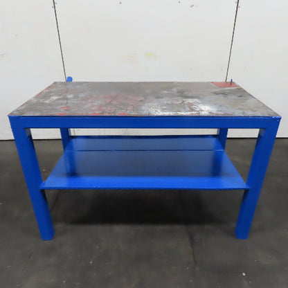 60" x 32" Steel Top Work Bench Assembly Welding Table 38" Tall (New Paint)