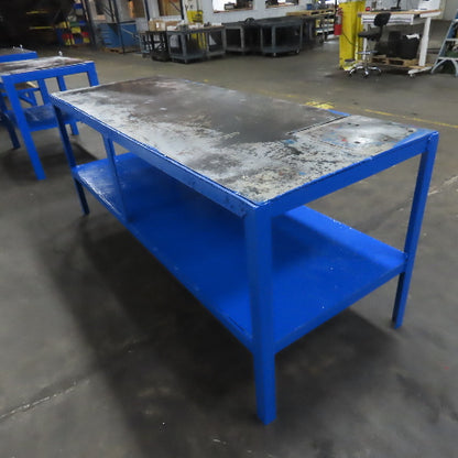 88" x 32" Steel Top Work Bench Assembly Welding Table 36" Tall (New Paint)