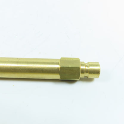 DME 353x13 3/8" NPT x 13" OAL Extension Plug Solid Brass