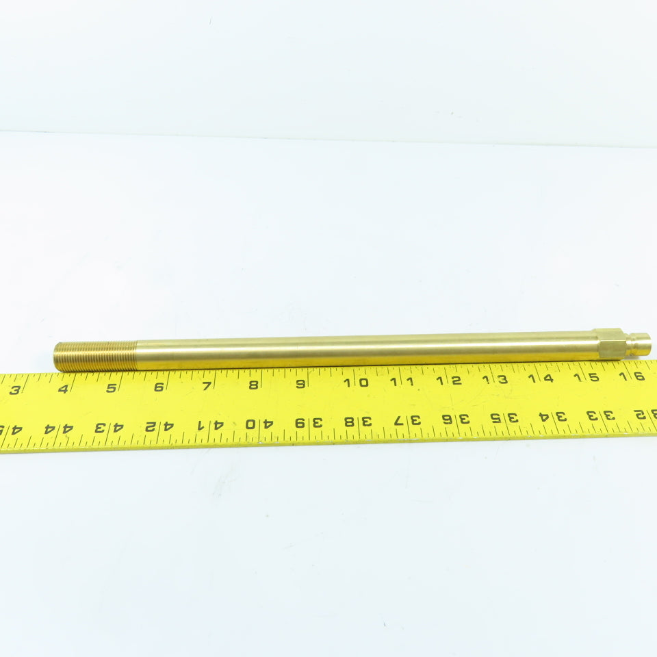 DME 353x13 3/8" NPT x 13" OAL Extension Plug Solid Brass