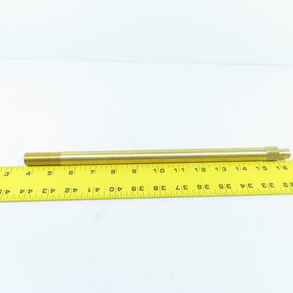 DME 353x13 3/8" NPT x 13" OAL Extension Plug Solid Brass