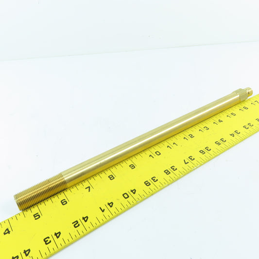 DME 353x13 3/8" NPT x 13" OAL Extension Plug Solid Brass