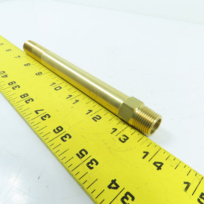 DME APN38-7 3/8" NPT x 7" OAL ADJ Hex Nipple Solid Brass