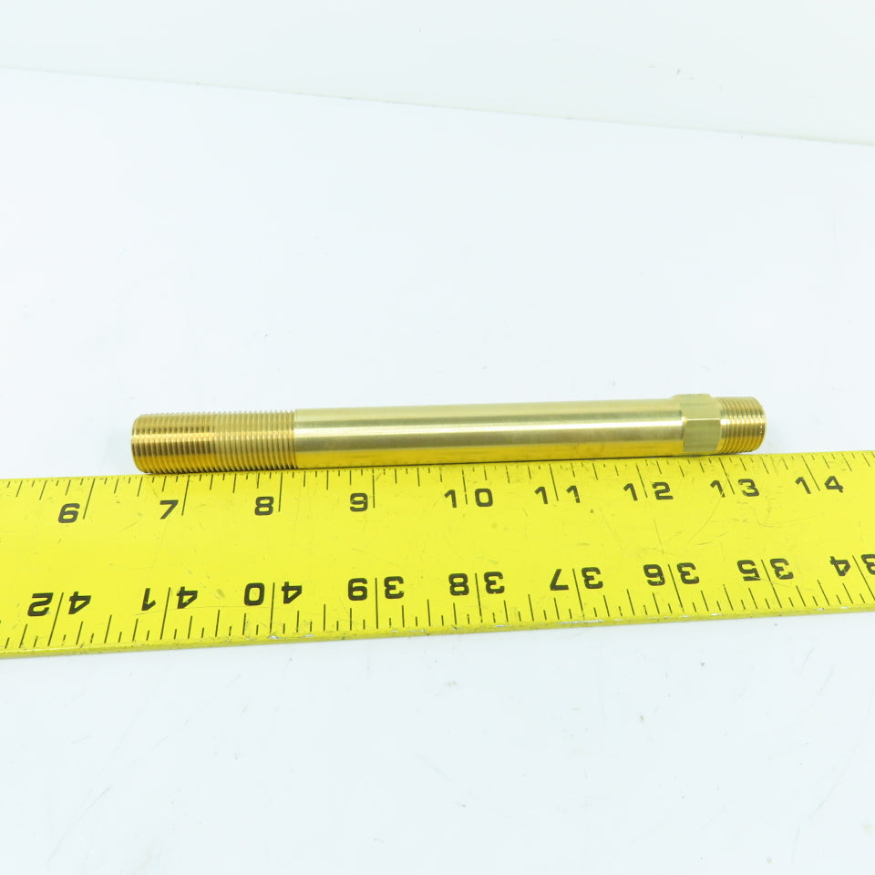 DME APN38-7 3/8" NPT x 7" OAL ADJ Hex Nipple Solid Brass