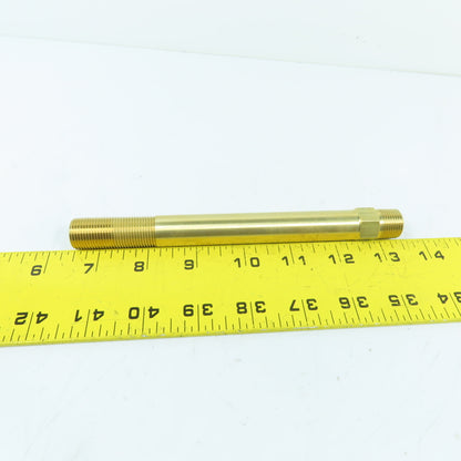 DME APN38-7 3/8" NPT x 7" OAL ADJ Hex Nipple Solid Brass