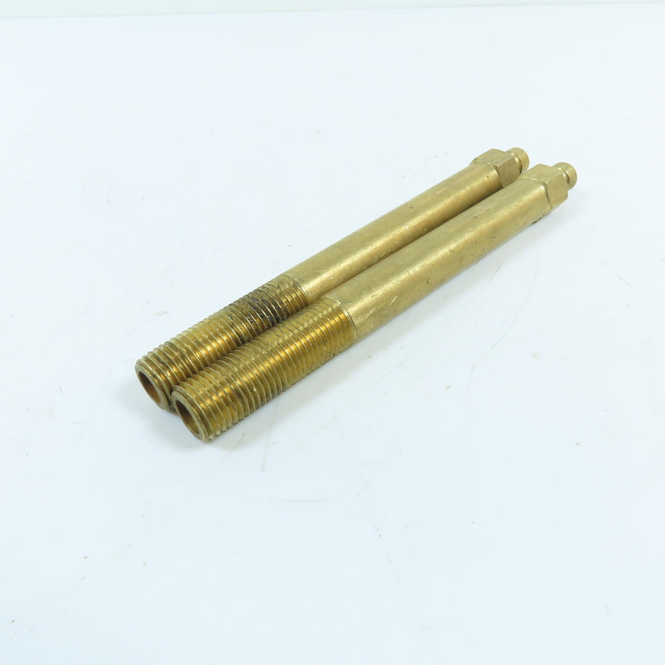 DME 252X512 1/4" NPT x 5-1/2" OAL Solid Brass Extension Plug Lot Of 2