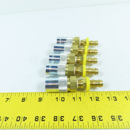 PCS PS-306VP 3/8" Push-Lok Straight Valved Socket Connector Lot Of 5