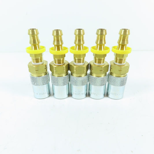 PCS PS-306VP 3/8" Push-Lok Straight Valved Socket Connector Lot Of 5
