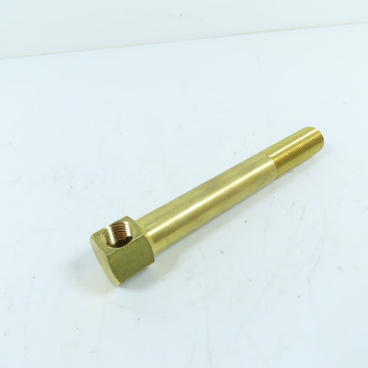 DME 3/8" MNPT x 5-1/2" OAL Brass Extension Elbow 1/4" FNPT