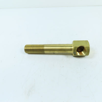 DME 1/2" NPT x 1/2" NPT Brass Extension Elbow 5-1/2" OAL