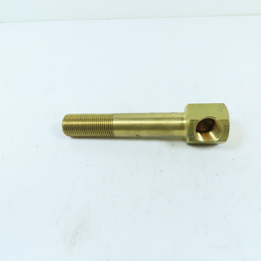 DME 1/2" NPT x 1/2" NPT Brass Extension Elbow 5-1/2" OAL